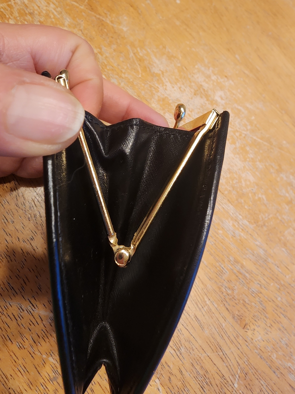 vintage Celine coin case featuring red suede and black leather Circa 1970's-1980 - Picture 8 of 16